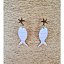 Pendientes Peces Rayas Rosas